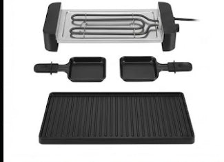 Appareil raclette et grill électrique multifonction – 6  personnes – 2000 W