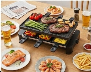 Appareil raclette et grill électrique multifonction – 6  personnes – 2000 W