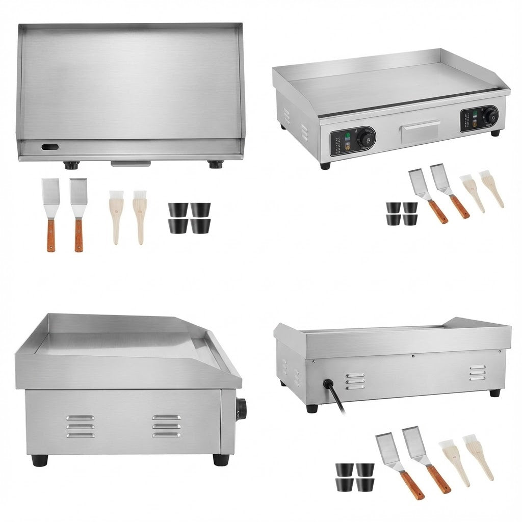 Plancha Électrique Plaque de Grill BBQ 50℃-300℃